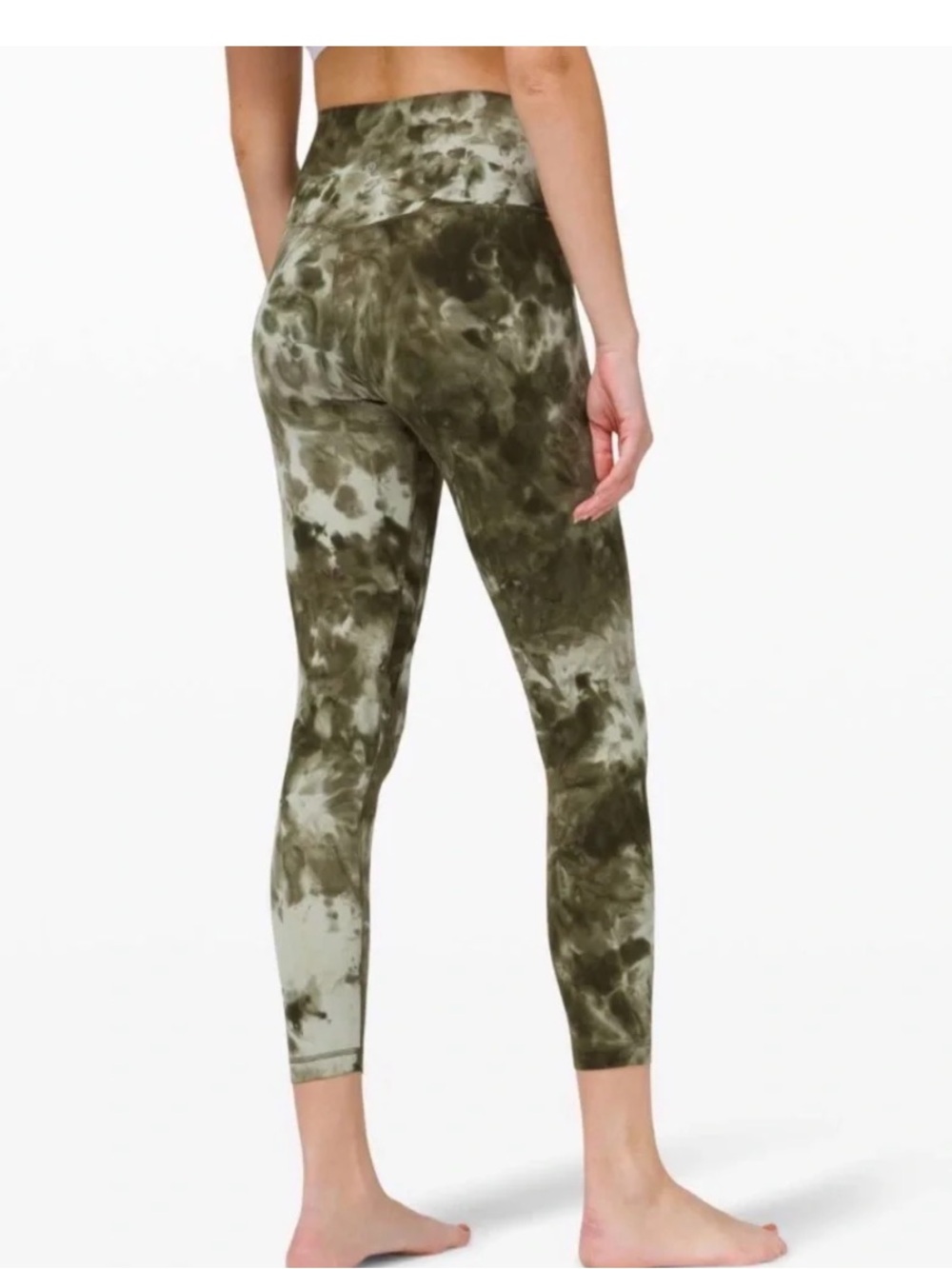 lululemon athletica Olive Tie-Dye Kids Leggings